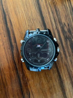 U.S. Polo Assn. watch refurbished without bracelet, black