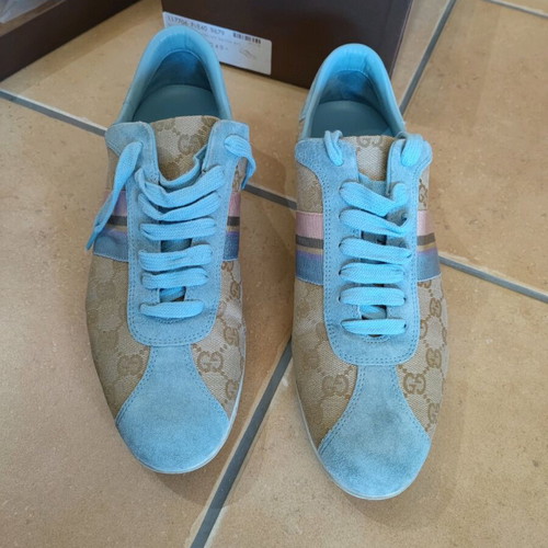 Gucci sneakers like new, size 40.5, pink and turquoise