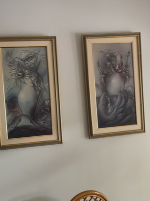 Paintings used, set of two
