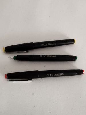 Erograph rapidograph pens made in Germany used, 1970s vintage