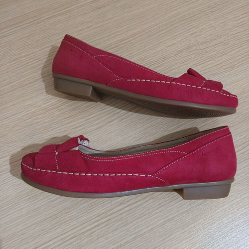 Boxer leather ballerinas new, size 41, red