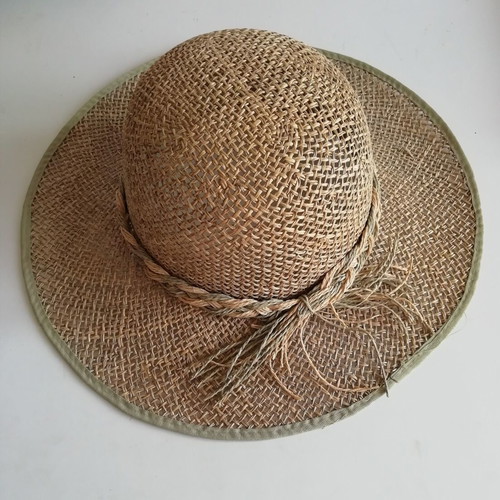 Straw hat beige like new, size 56