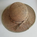 Straw hat beige like new, size 56