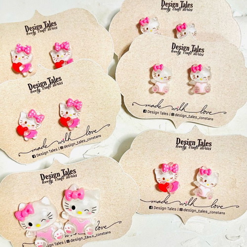 Children's earrings new, set with various designs