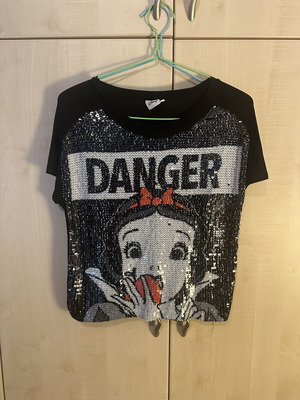 Black blouse with sequins