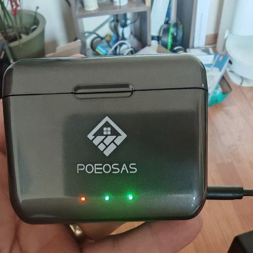 POEOSAS charger with 2 batteries 2500 mAh for Insta360 X4