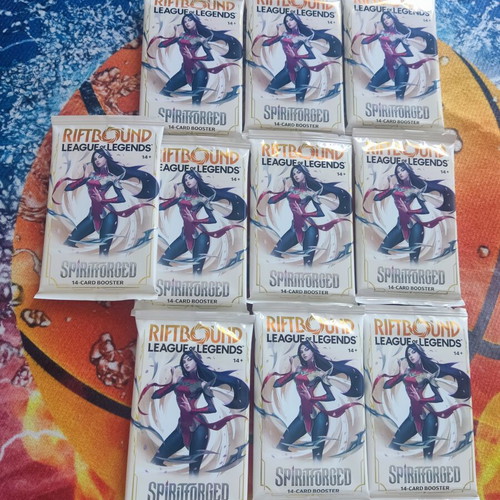 Riftbound League of Legends TCG booster packs new, set Spiritforged