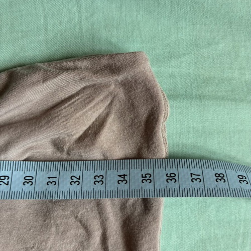 Intimissimi Taupe Modal Viscose Twist Front Bandeau Tube Top Size L Soft Ribbed Trim Strapless Shirt like new