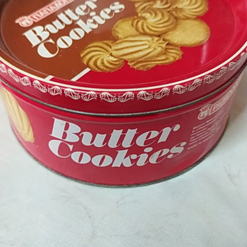 Papadopoulos Collectible Tin Cookie Box used, 1988