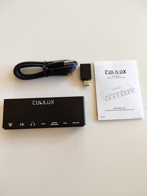 Cubilux 7.1 External USB Sound Card new, 48kHz–384kHz, Line-In and Mic Input