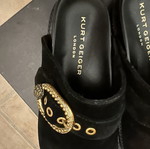 Kurt Geiger mules black suede size 37 new