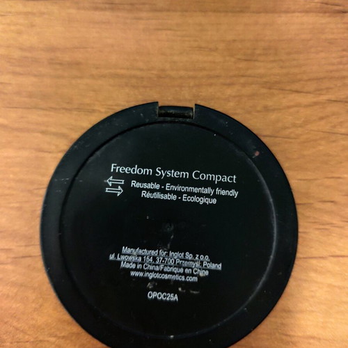 Inglot Freedom System Compact Powder Palette used, round