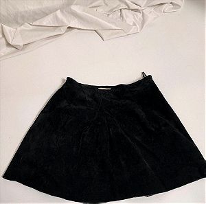 Δερμάτινη ψηλομεση Μαύρη φούστα Kookaï νούμερο Μ