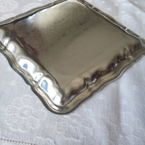 Set of 6 Square Rostfrei 18/C Serving Plates like new
