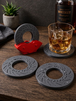 3D Printed Brake Disc Coaster new, handmade design