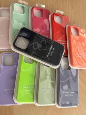 Apple Silicone Case for iPhone 16 Pro Max new, premium microfiber lining