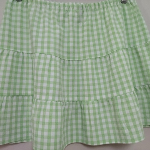 H&M Checked Summer Skirt small, like new, white and green