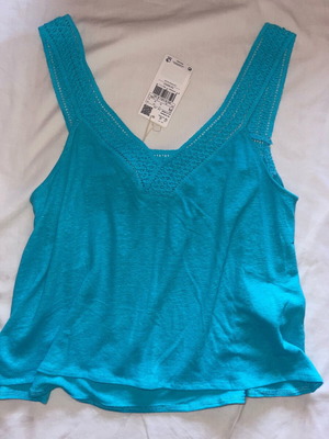 Mango top blue new with tag size M