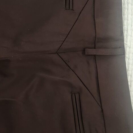 Ysatis black fabric pants straight leg size L like new