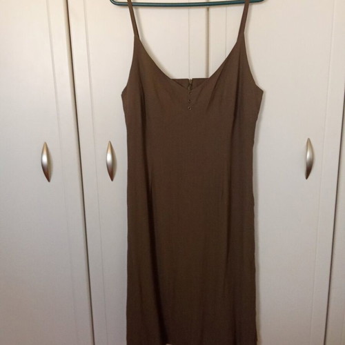 Khaki summer sleeveless midi dress Mark's new, size M