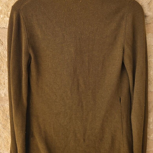 H&M Rib-Knit Wrap Cardigan in Olive Green like new