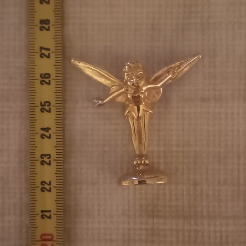 Disney Tinker Bell gold metal figure like new, collectible