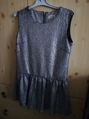 Molly Bracken mini dress used, silver