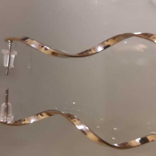 Silver Earrings made of Stainless Steel new