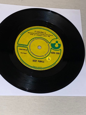 Deep Purple Fireball βινύλιο 45 στροφών rock single, σπάνιο, VG