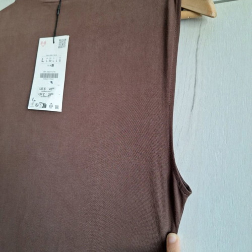 ZARA dress new, size L, brown, asymmetric length