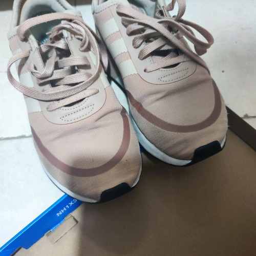 Adidas sneakers size 38 used, beige and pink
