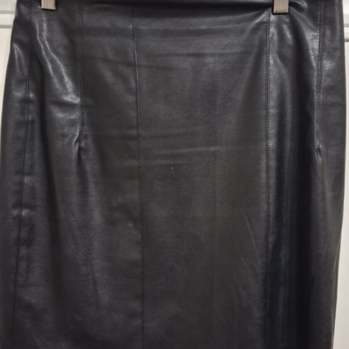 BSB leather skirt like new, black, size XL