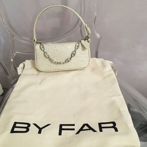 By Far Rachel leather shoulder bag new, colorful, 18x9 cm