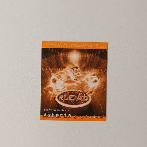 Reload Asteria Glyfadas Event Flyer like new