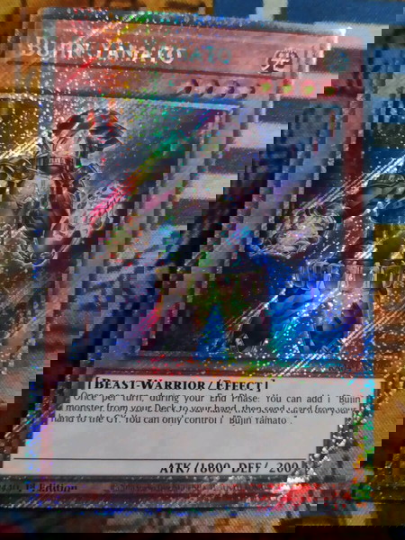 2) Bujin Yamato (Platinum Secret Rare, Yugioh)