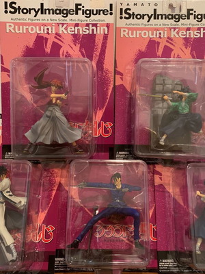 Rurouni Kenshin complete set anime manga figures new sealed No1