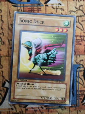 Sonic Duck Yu-Gi-Oh! κάρτα σαν καινούργιο