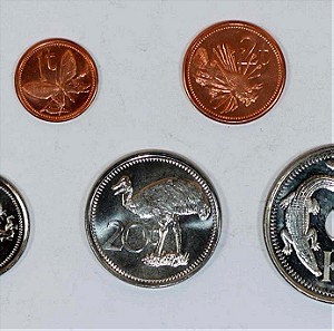 PAPUA NEW GUINEA set 5 νομίσματα UNC
