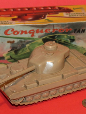 The Conqueror Tank μοντέλο με τριβή, σε καλή κατάσταση, Αγγλίας