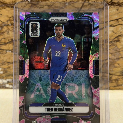 2026 Panini Prizm FIFA World Cup Soccer Theo Hernandez Lotus Flower Prizm /18