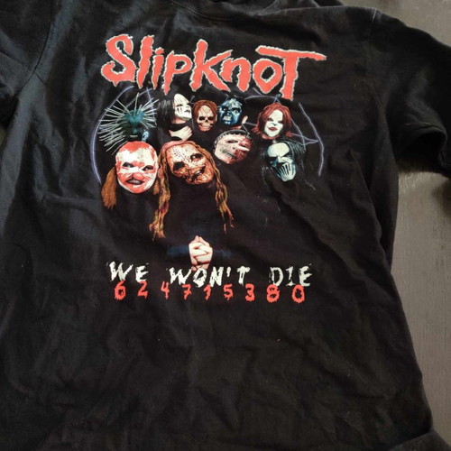 Slipknot T-shirt used, size Large, black