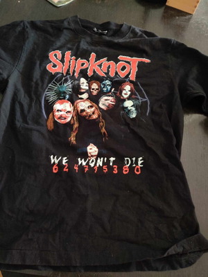 T-shirt Slipknot μεταχειρισμένο, μέγεθος Large, μαύρο
