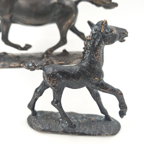 Erich Saalmann bronze horse sculptures used