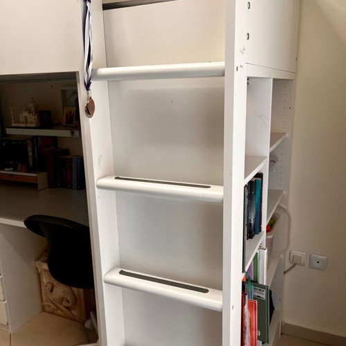 IKEA SMÅSTAD loft bed with desk, drawers and shelves, used