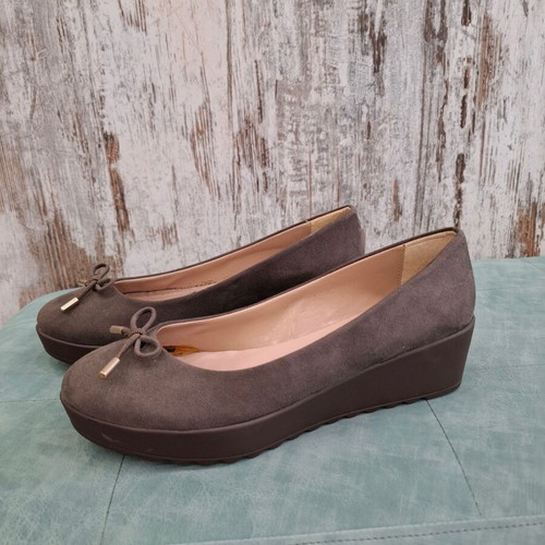 Rollini low platform ballerina shoes, beige, size 40