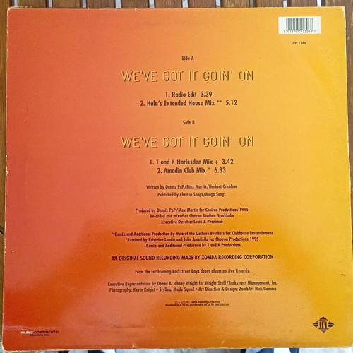 Backstreet Boys We've Got It Goin' On vinyl like new