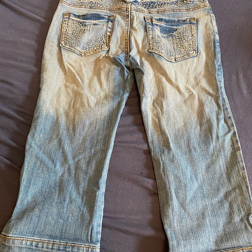 Jeans capri pants worn slightly, size 38