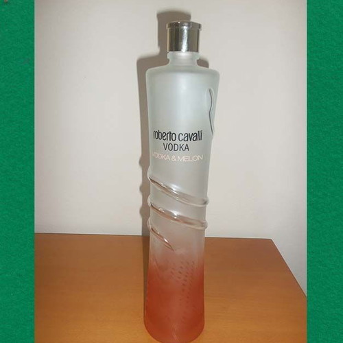 Roberto Cavalli vodka bottle 1L used, empty