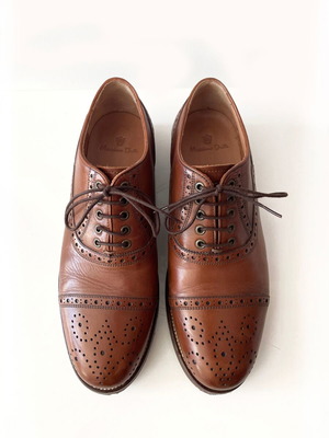 Massimo Dutti καφέ δερμάτινα παπούτσια νούμερο 43 σαν καινούργια