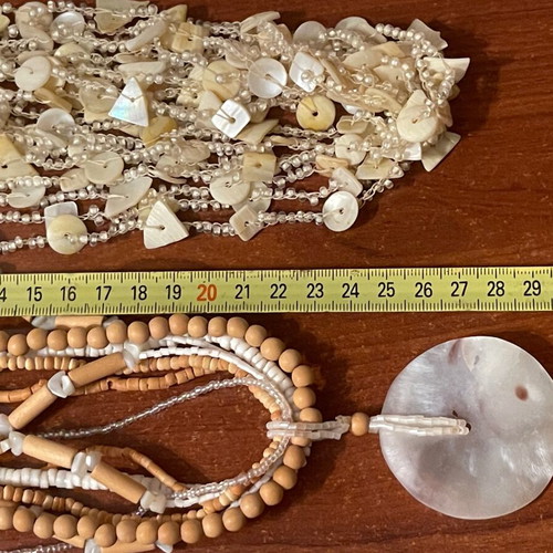 Χειροποίητα κολιέ σαν καινούργια, σετ 2 τεμαχίων